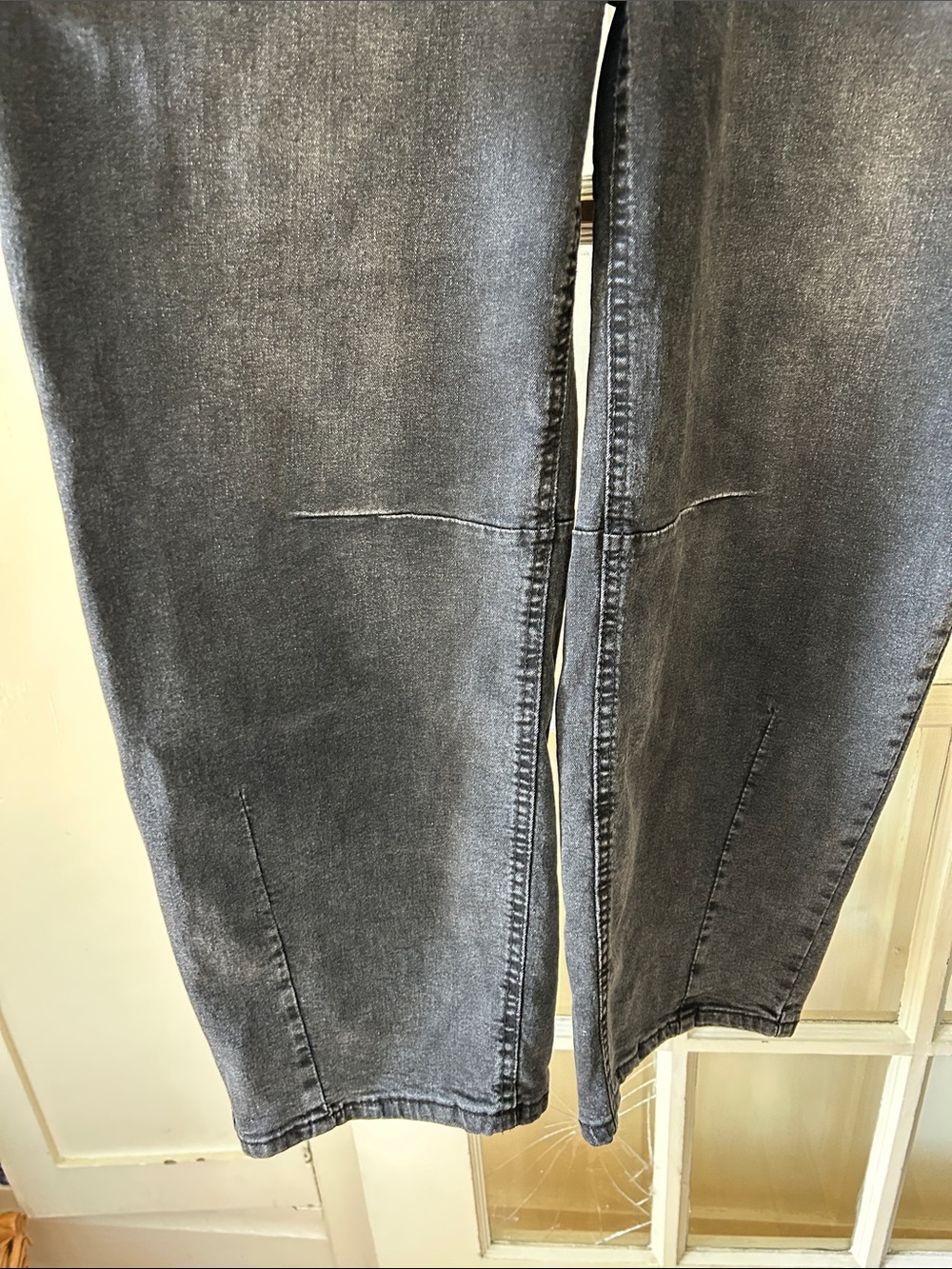 Women's Barrel Jeans Wide Leg Vintage Mid Rise Y2k Baggy Boyfriend Denim Pants - Picture 4 of 12